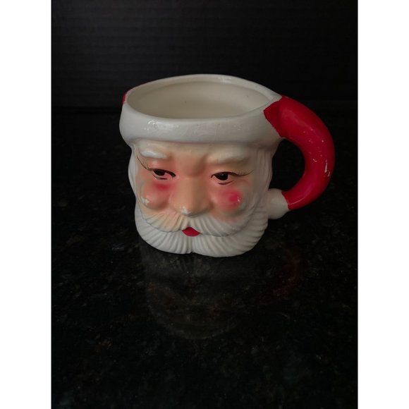 Vintage 2.75" Ceramic  Santa Claus Christmas Mug Cup Japan - Picture 1 of 7